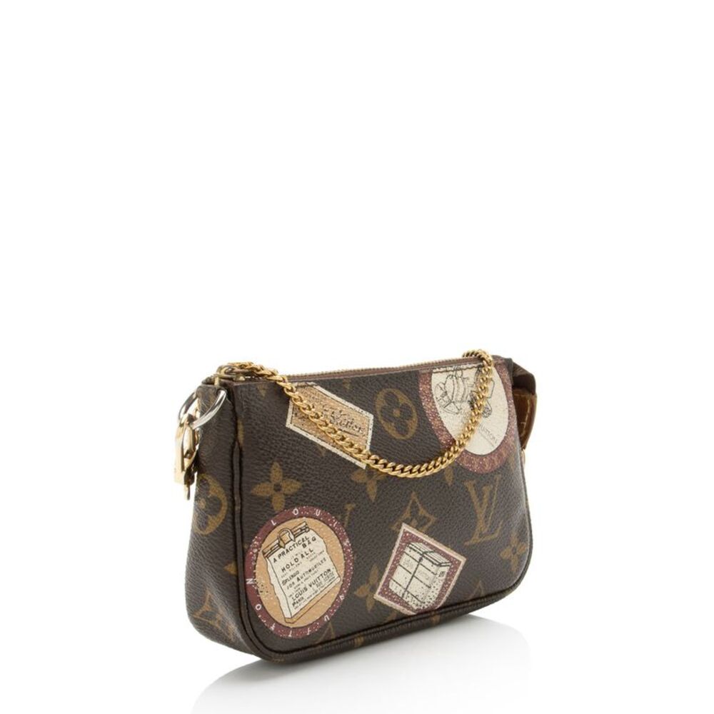 Louis Vuitton Limited Edition Monogram Canvas Patches Mini Pochette Accessoires - Picture 2 of 14